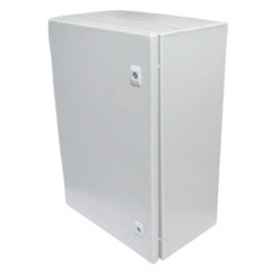 SBE Tech Gabinete Metálico para Exteriores con Puerta, 14U, Blanco 