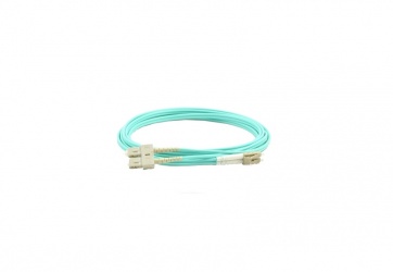 SBE Tech Cable Fibra Óptica Monomodo OM4 LC Macho - SC Macho, 1 Metro, Aqua 