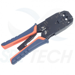 SBE Tech Pinza Ponchadora SBEPCCTRLVT46, Negro/Azul/Naranja 