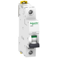 Schneider Electric Interruptor Termomagnético de 1 Polo iC60N, 240V, 1A 