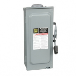 Schneider Electric Interruptor de Seguridad de 2 Polos D222NRB, 240V, 60A 