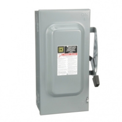 Schneider Electric Interruptor de Seguridad de 3 Polos D323N, 240V, 100A 
