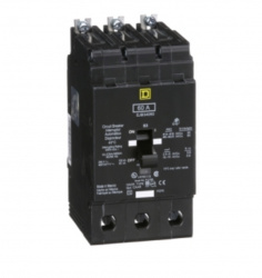 Schneider Electric Interruptor Atornillable de 3 Polos EJB34060, 277 - 480V, 60A 