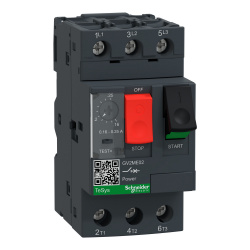 Schneider Electric Interruptor Termomagnético de 3 Polos TeSys GV2, 690V, 0.25A 