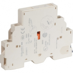 Schneider Electric Contacto Auxiliar GVAN11, 1NA + 1NC, Blanco 