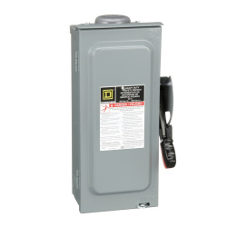 Schneider Electric Interruptor de Seguridad de 3 Polos H361RB, 600V, 30A 