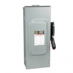 Schneider Electric Interruptor de Seguridad de 3 Polos H363RB, 600V, 100A 