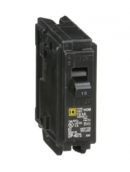 Schneider Electric Interruptor Enchufable de 1 Polo HOM115, 120 - 240V, 15A 