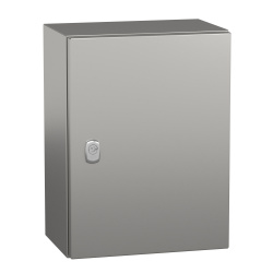 Schneider Electric Gabinete de Acero Inoxidable para Exteriores, 40 x 30cm, Gris 