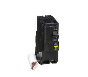 Schneider Electric Interruptor Termomagnético 2 Polos QO215GFI, 120V, 15A, Entrada 240V 