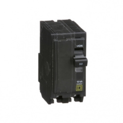 Schneider Electric Interruptor Termomagnético de 2 Polos QO250, 120/240V, 50A 