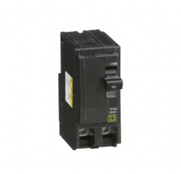 Schneider Electric Interruptor Termomagnético de 2 Polos QO290, 120V, 90A 