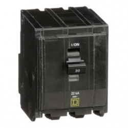Schneider Electric Interruptor Termomagnético de 3 Polos QO, 120 - 240V, 30A 
