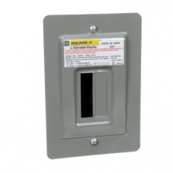 Schneider Electric Centro de Carga QOD1F, 1 Polo, 50A, Empotrar, Gris 
