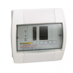 Schneider Electric Centro de Carga QOX204, 2+4 Polos, 60A, Blanco 