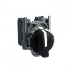 Schneider Electric Cabezal para Interruptor Selector XB4BD53, 3 Posiciones, Negro 