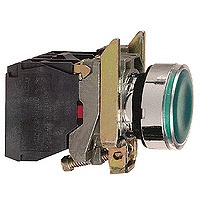 Schneider Electric Botón Pulsador XB4BW33B5, Alámbrico 