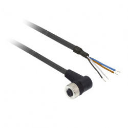 Dahua Cable Convertidor M12 4 Pines Macho - Pigtail, 2 Metros, Negro 