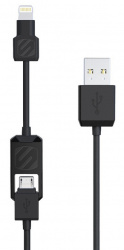 Scosche Cable Micro USB Macho - USB A Macho, 1 Metro, Negro 