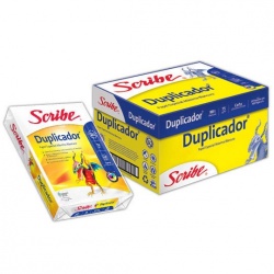 Scribe Papel Duplicador 2000 75g/m², 5000 Hojas de Tamaño Oficio, Blanco 