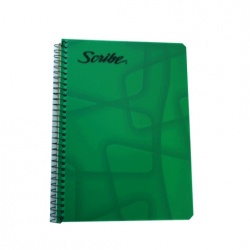 Scribe Cuaderno Forma Francesa de Raya, 100 Hojas, Verde 