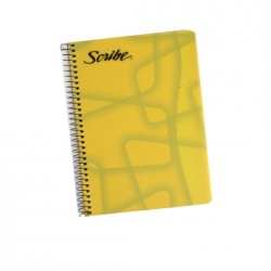 Scribe 1011603 Cuaderno Forma Francesa de Cuadro Grande 7mm, 100 Hojas 