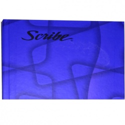 Scribe Cuaderno Pasta Dura Forma Italiana de Cuadro Grande 7mm, 96 Hojas, Azul 