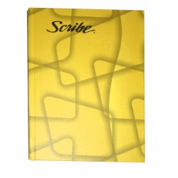 Scribe Cuaderno Pasta Dura Forma Francesa de Cuadro Grande 7mm, 192 Hojas, Amarillo 