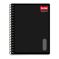 Scribe Cuaderno Profesional Serie III, 200 Hojas de Cuadro Grande 7mm, Multicolor 