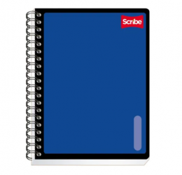 Scribe Cuaderno Profesional 9650, 100 Hojas de Raya, Azul 