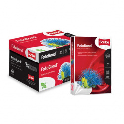 Scribe Papel Fotobond 75g/m², 2500 Hojas de Tamaño Doble Carta, Blancura 95% 