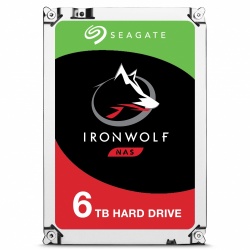Disco Duro para NAS Seagate IronWolf 3.5'' de 1 a 8 Bahías, 6TB, SATA III, 6 Gbit/s, 7200RPM, 128MB Cache 