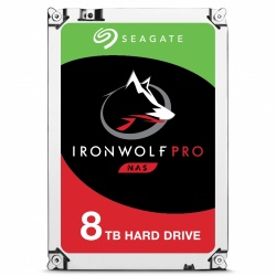 Disco Duro para NAS Seagate IronWolf Pro 3.5'' de 1 a 16 Bahías, 8TB, SATA III, 6 Gbit/s, 7200RPM, 256MB Cache 