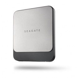 SSD Externo Seagate Fast, 500GB, USB-C, Negro/Plata - para Mac/PC 