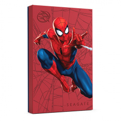 Disco Duro Externo Seagate Spider-Man FireCuda 2.5”, 2TB, USB 3.2, Azul/Rojo - para Mac/PC 