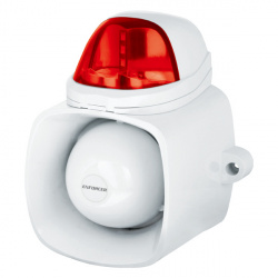 Seco-Larm Sirena con Estrobo SH-816S-SQ, para Interior/Exterior, Alámbrico, 120dB 