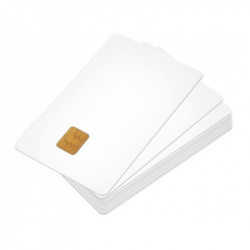SecuriTag Tarjeta de Chip SLE4442/5542, 8.56 x 5.4cm, Blanco, 10 Piezas 