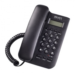 Select Sound Teléfono Alámbrico con Pantalla LCD 8836SS, Negro 