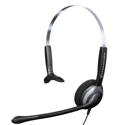 Sennheiser Monoaural SH 230, Alámbrico, 1 Metro, EasyDisconnect, Negro 