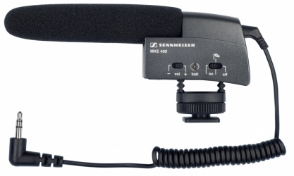 Sennheiser Micrófono para Cámara MKE 400, Alámbrico, 3.5mm, Negro 