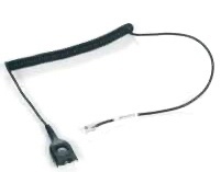 Sennheiser Cable Telefónico CAVA 31, Avaya Macho - RJ-11 Macho, 1 Metro, Negro 