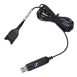 Sennheiser Cable Telefónico USB-ED 01, USB - EasyDisconnect, 2.2m, Negro 
