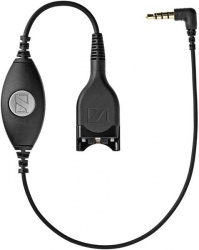 Sennheiser Cable AUX ED Hembra - 3.5mm Macho, 80cm, Negro 