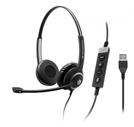 Sennheiser Audífonos SC 260 MS II, Alámbrico, 2.9 Metros, USB, Negro 