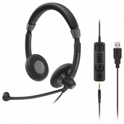 Sennheiser Audífonos SC 75 USB MS, Alámbrico, 1.1 Metros, 3.5mm/USB, Negro 