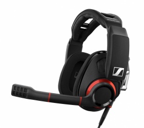 Sennheiser Audífonos Gamer GSP 500 Open Acoustic, Alámbrico, 1.5 Metros, 3.5mm, Negro/Rojo 