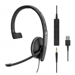 Sennheiser Monoaural SC 135 USB, Alámbrico, USB, Negro 