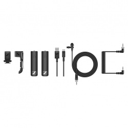 Sennheiser Micrófono para Cámara XSW-D PORTABLE LAVALIER SET, Alámbrico, 3.5mm, Negro 