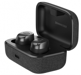 Sennheiser Audífonos Intrauriculares con Micrófono Momentum, Inalámbrico, Bluetooth, Cancelación de Ruido, USB-C, Gris 