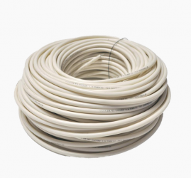 SFire Bobina de Cable con Doble Aislamiento para Cercas Eléctricas, 22 AWG, 50 Metros, Blanco 